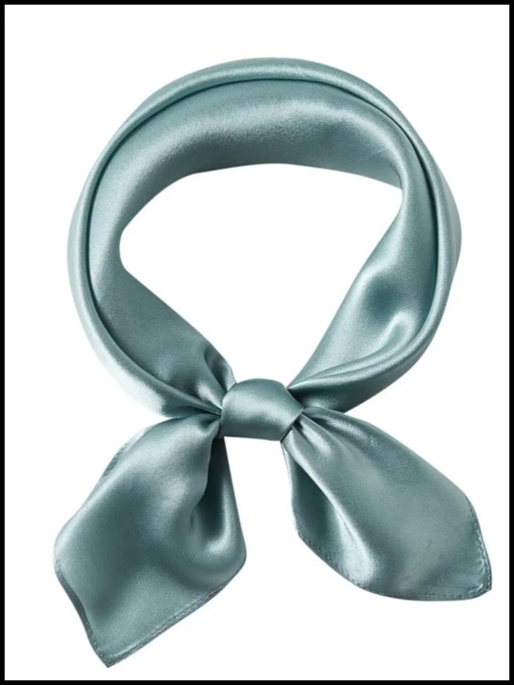 100% Mulberry Silk Scarf 21x21 Lightweight Square Neckerchief Hair Wrap Bandana